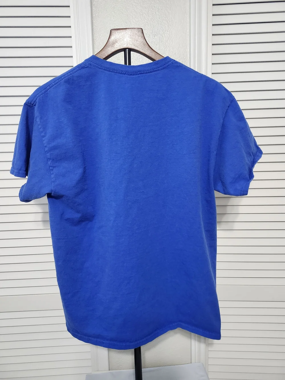 Gildan Royal Blue Tee with Embroidered Cream Dog